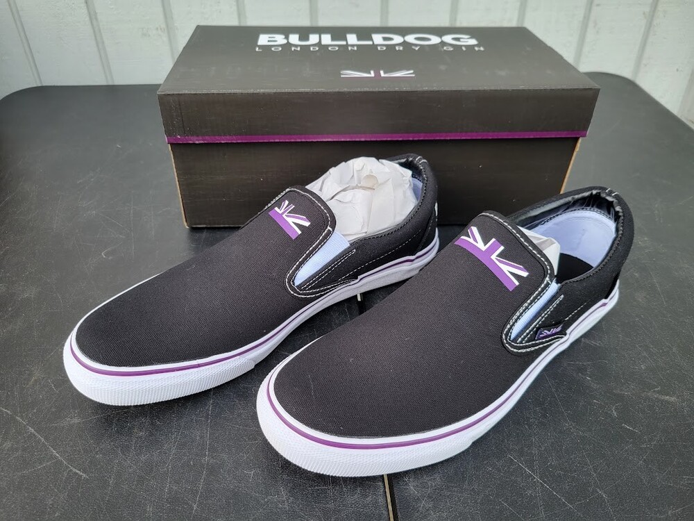 Bulldog London Dry Gin Mens Slip On Sneaker Shoes Size 10